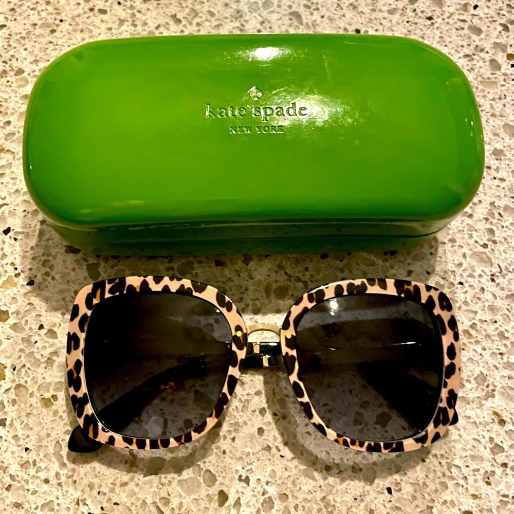 KATE SPADE Kimora Leopard/Cheetah Print Sunglasses
